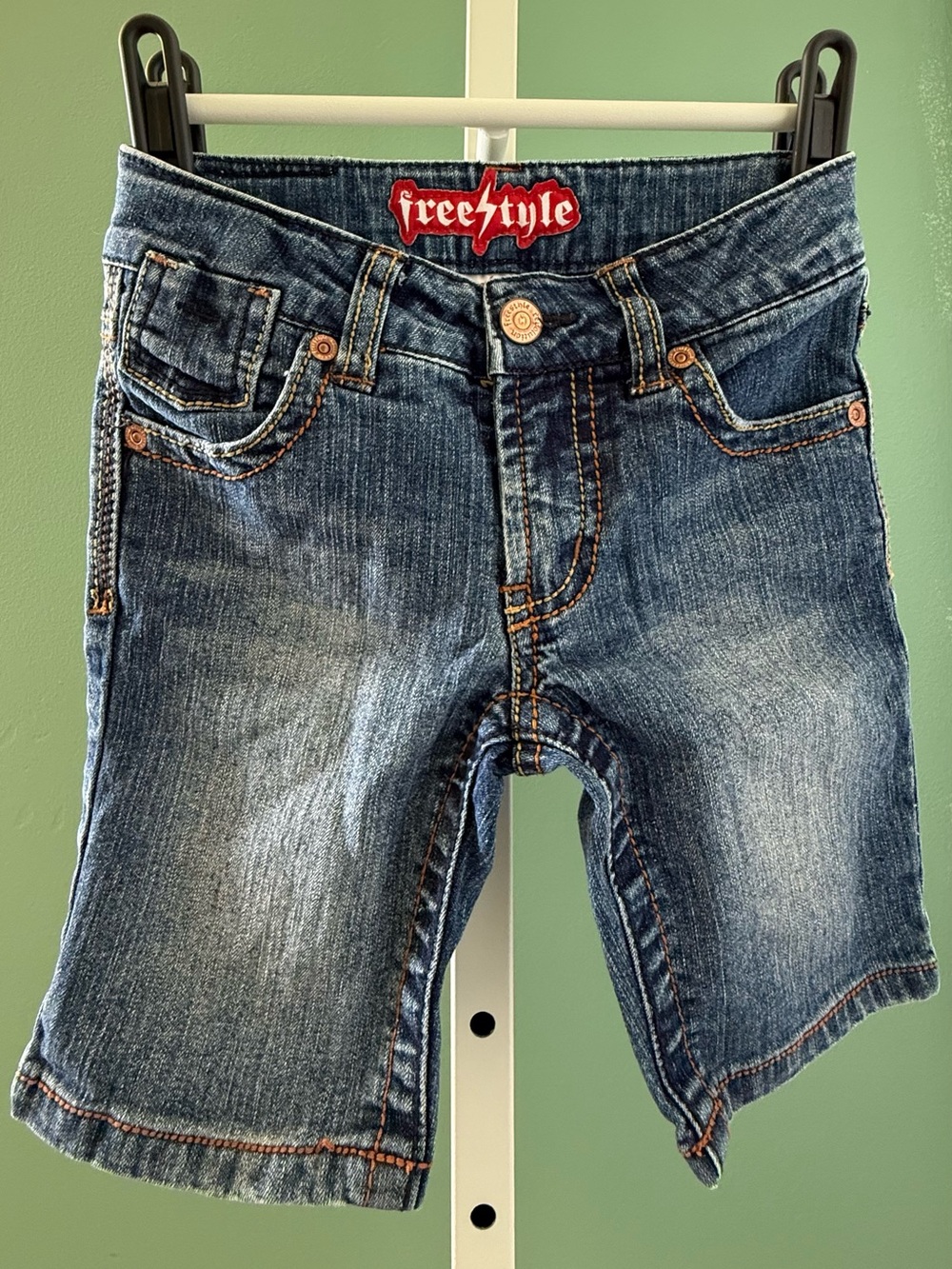 Freestyle Boys' Washed Blue Denim Shorts